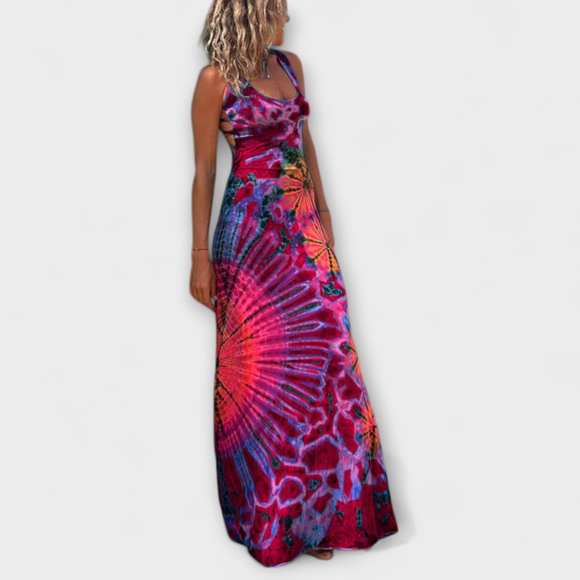 Ronja - La Bamba Tie-Dye Print Maxi Kjole