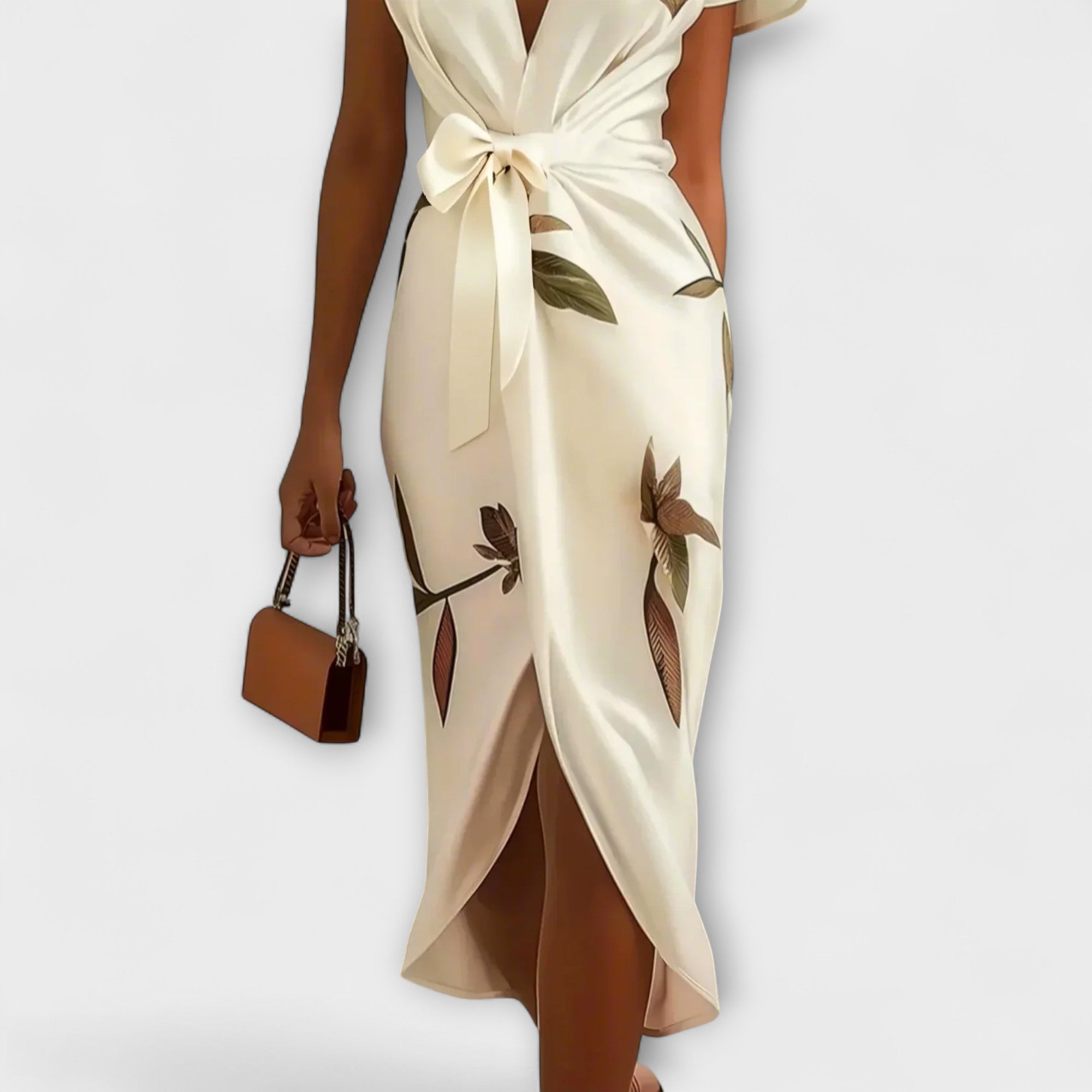 Satin Wrap Kjole