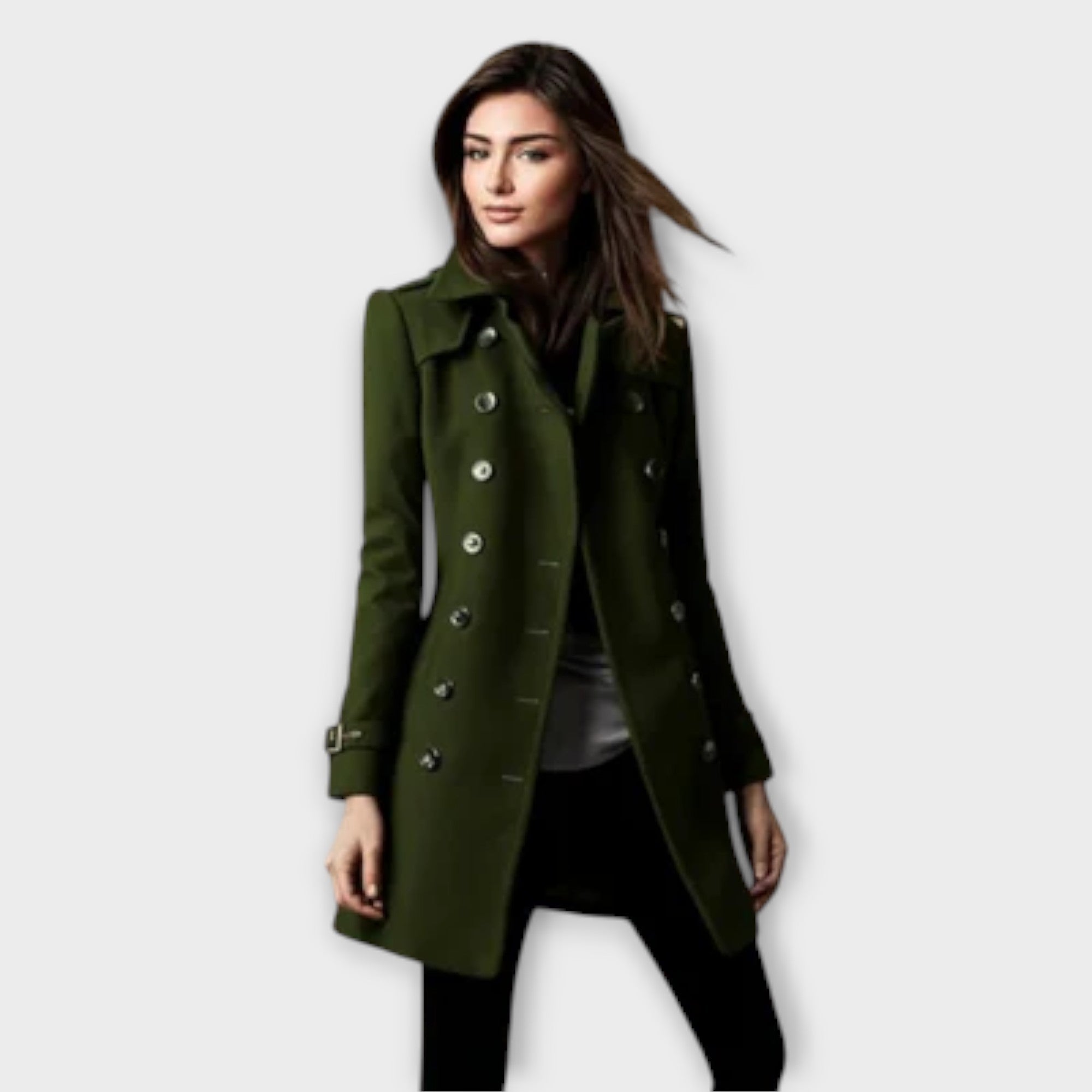 Linda - Dobbeltbrystet Trench Coat