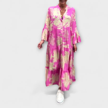 Nerina - Elegant Floral Maxi Kjole