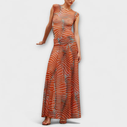 Phoenix - Glitrende Bølge Mesh Bodysuit