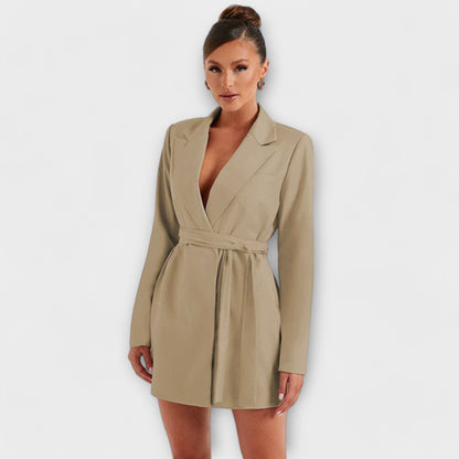 Blazer Kjole med V-udskæring