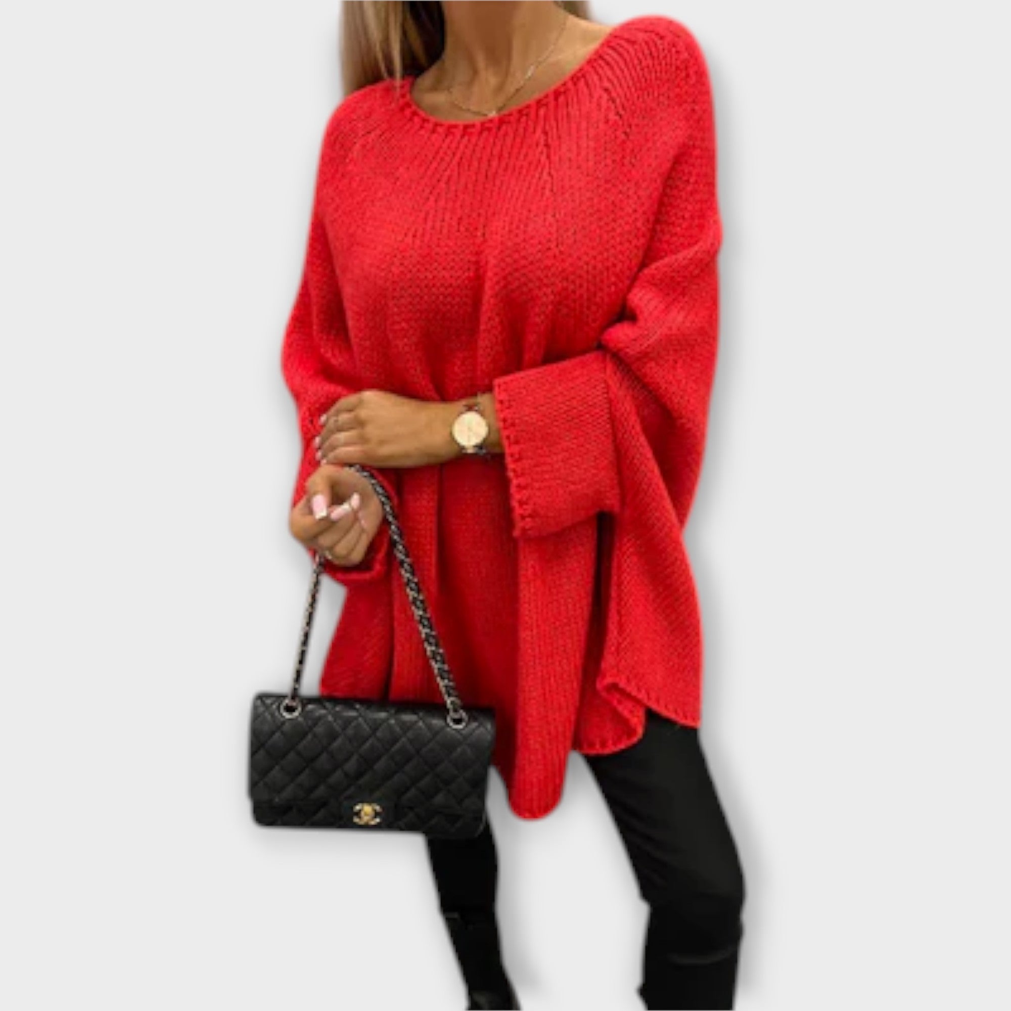 Isabelle - Stilfuld Kvinders Sweater med Rund Hals