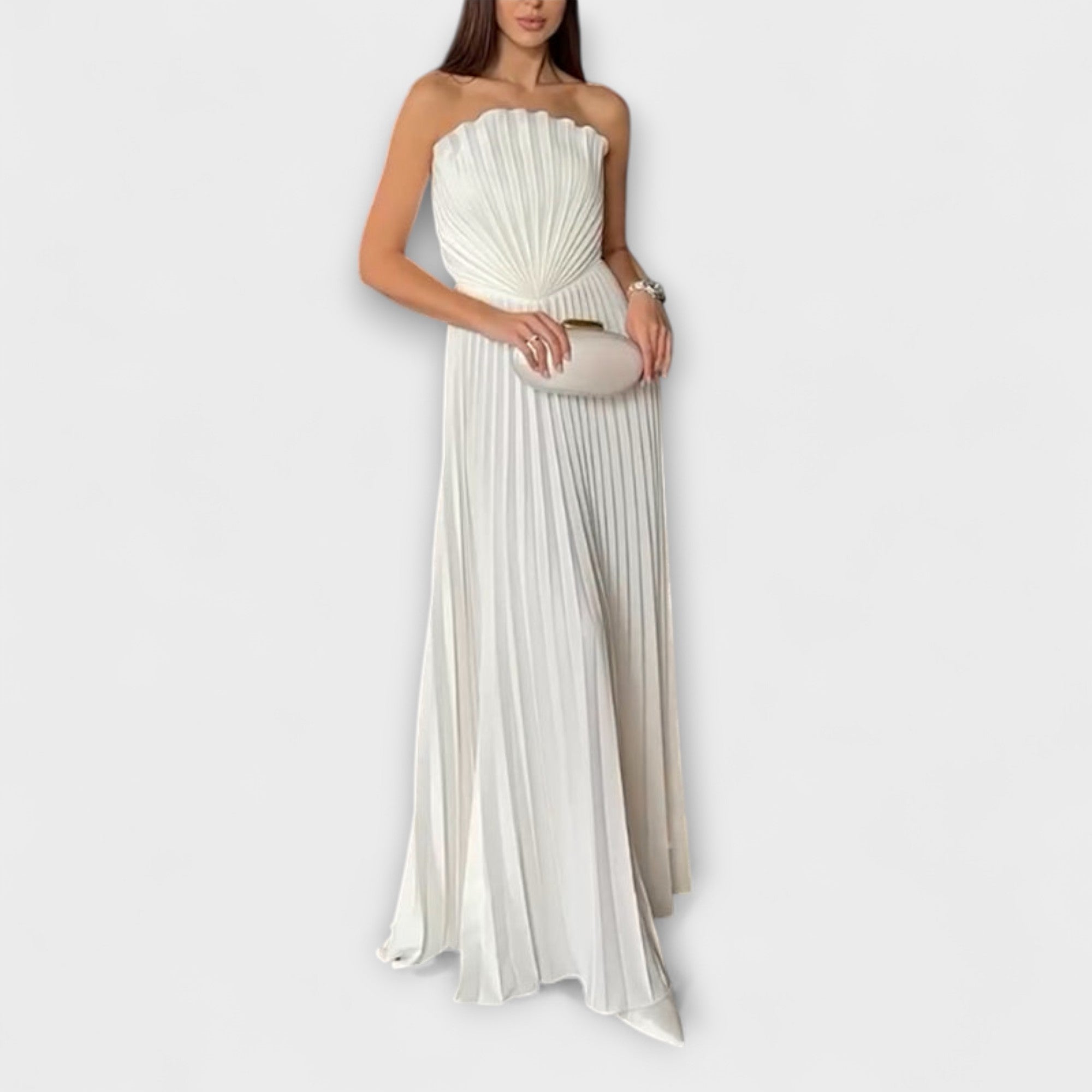 Athena - Stilfuld Plisseret Kjole
