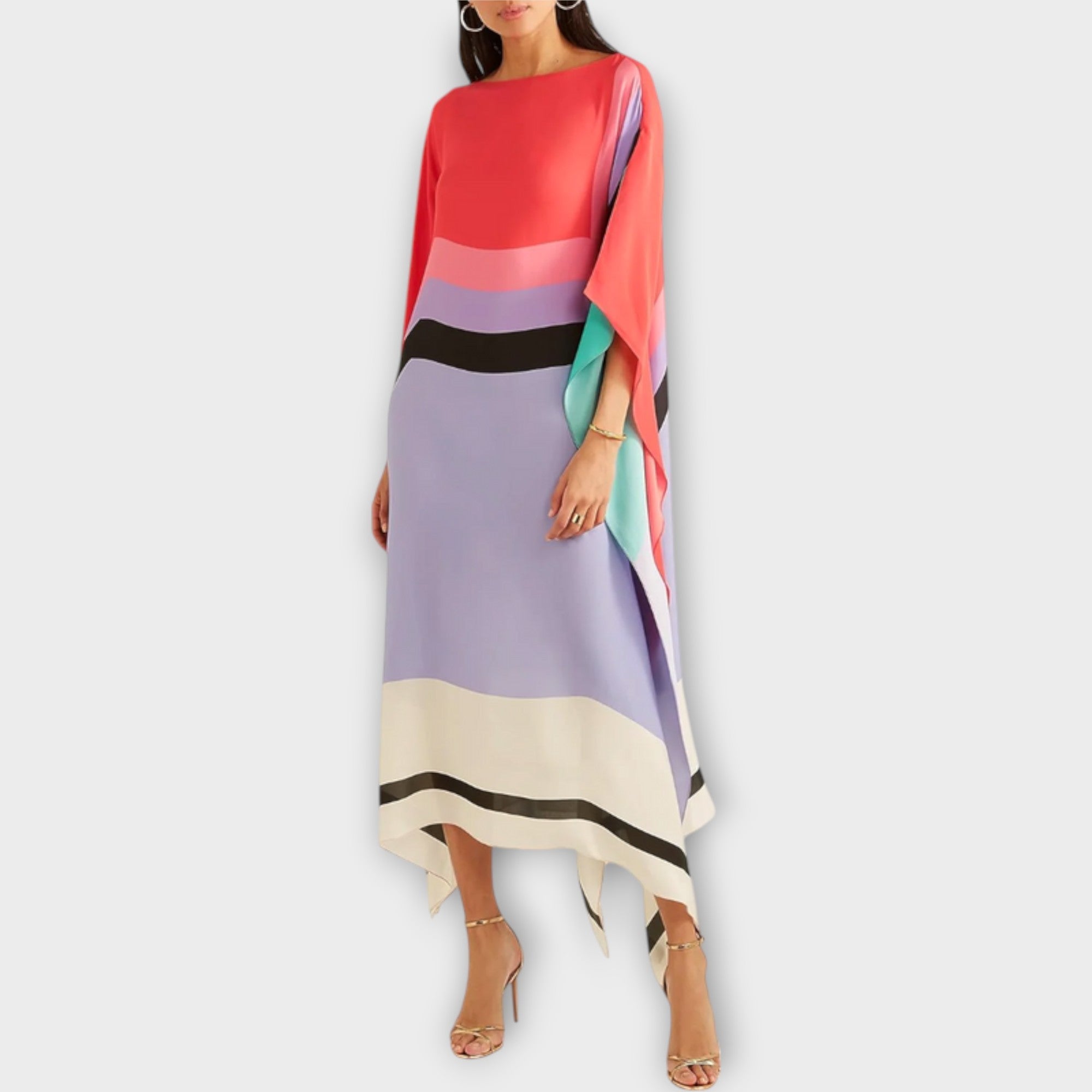 Elenora - Låge skåret geometrisk kaftan