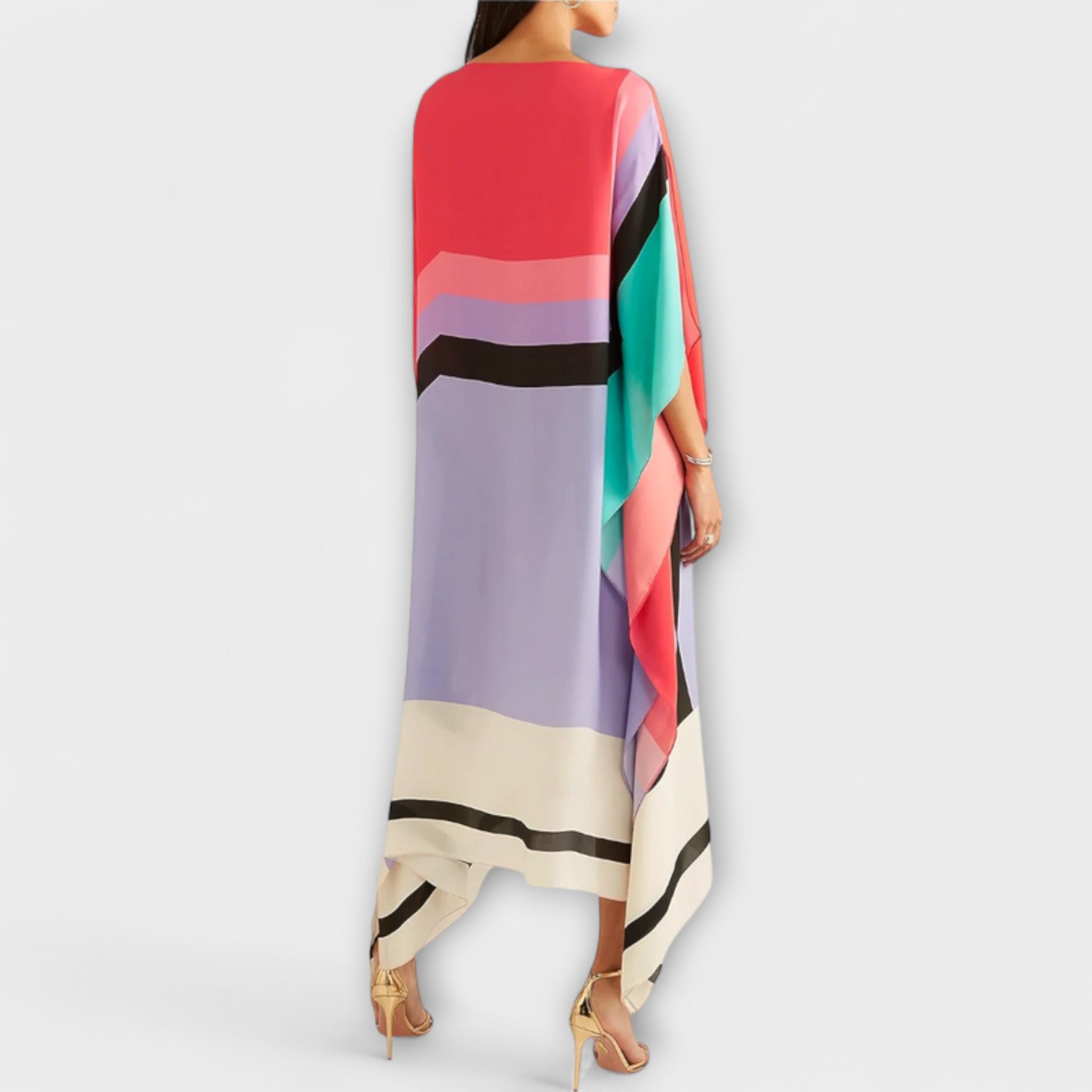 Elenora - Låge skåret geometrisk kaftan