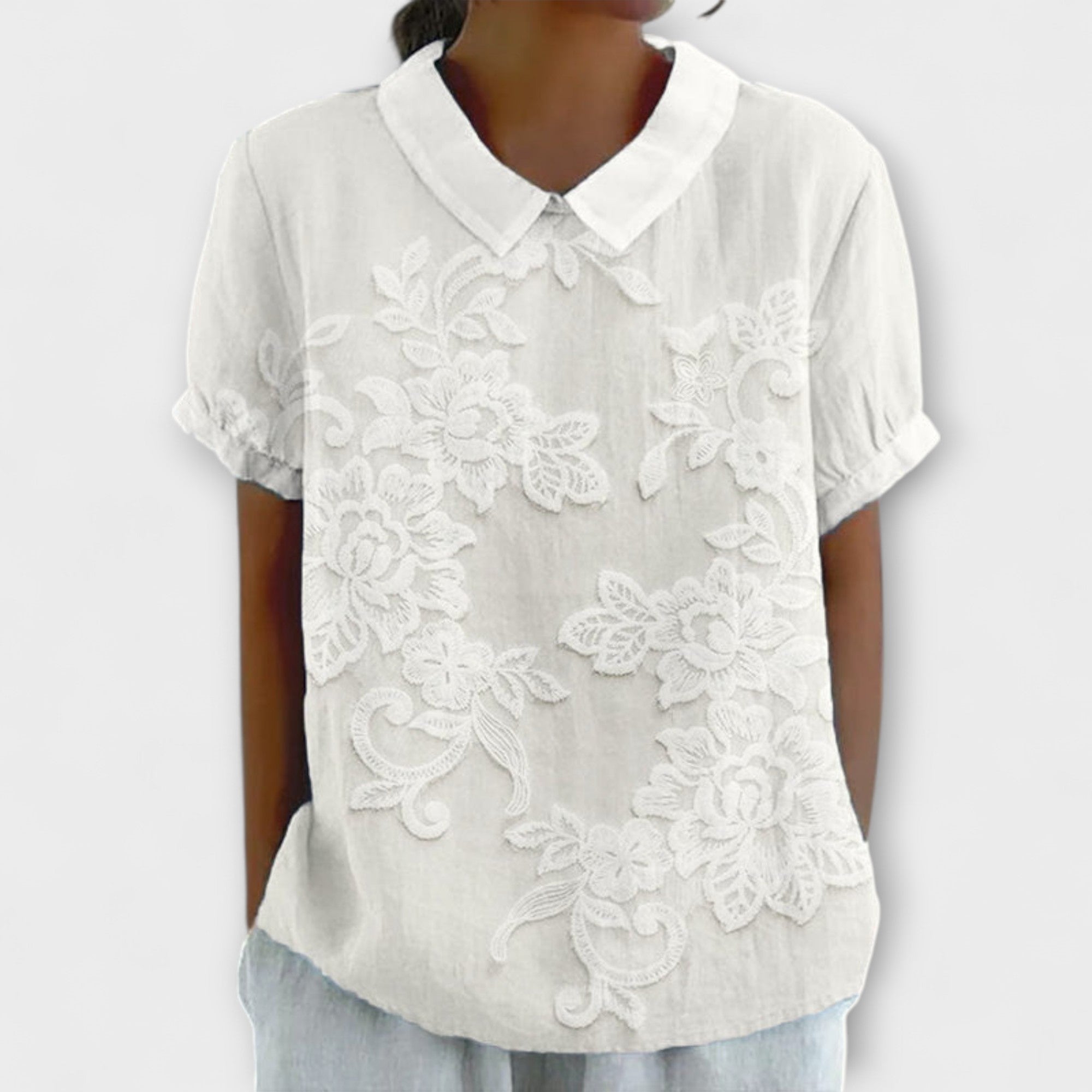 Emma - Skjorte med Vintage Print