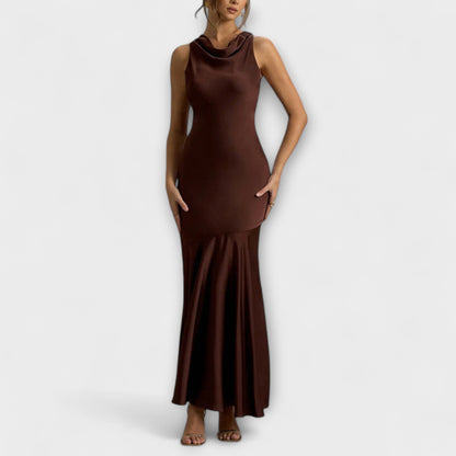 Lennon - Elegant Maxi Kjole i Satin