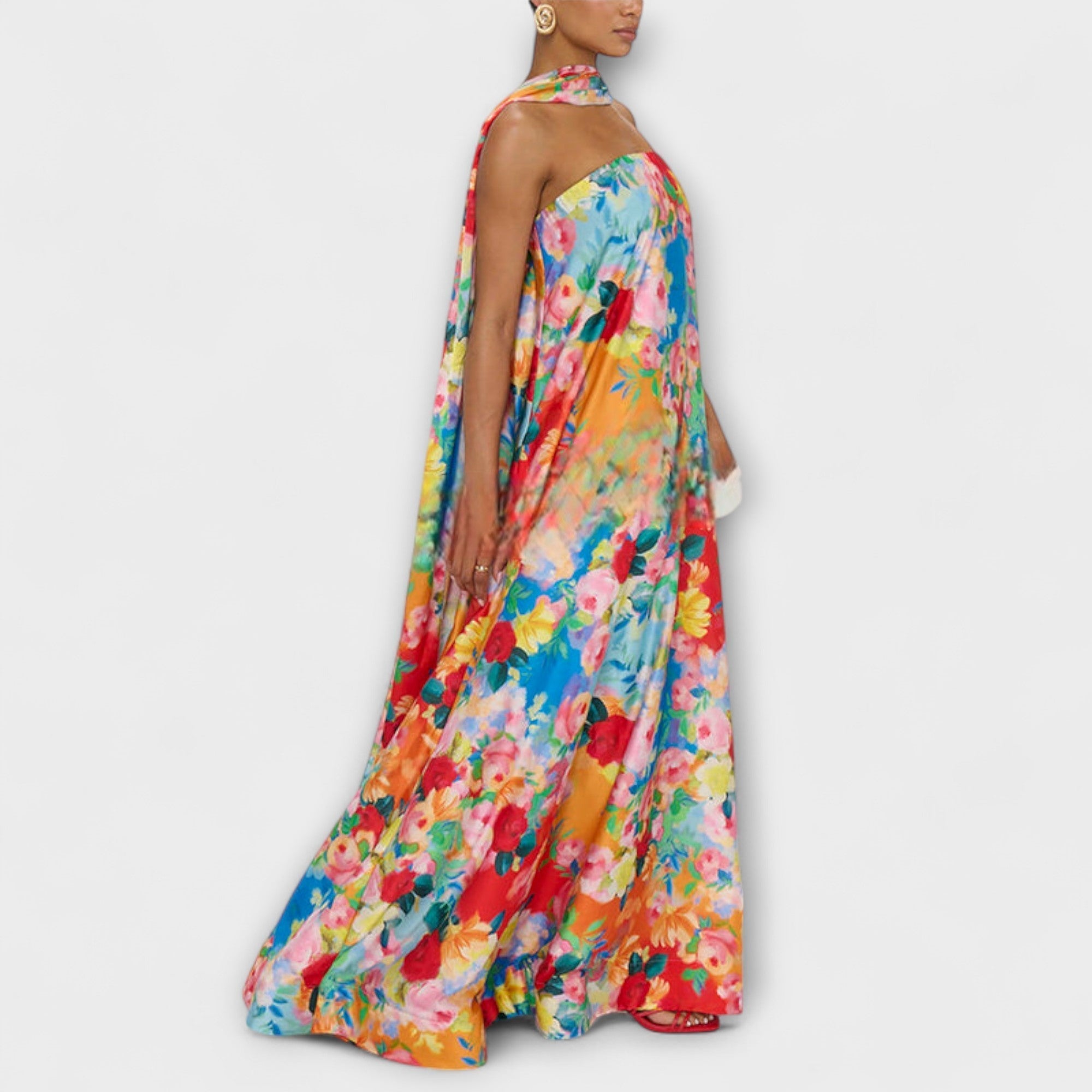 Harlow - Off-Shoulder Blomster Maxi Kjole