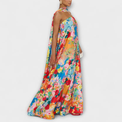 Harlow - Off-Shoulder Blomster Maxi Kjole