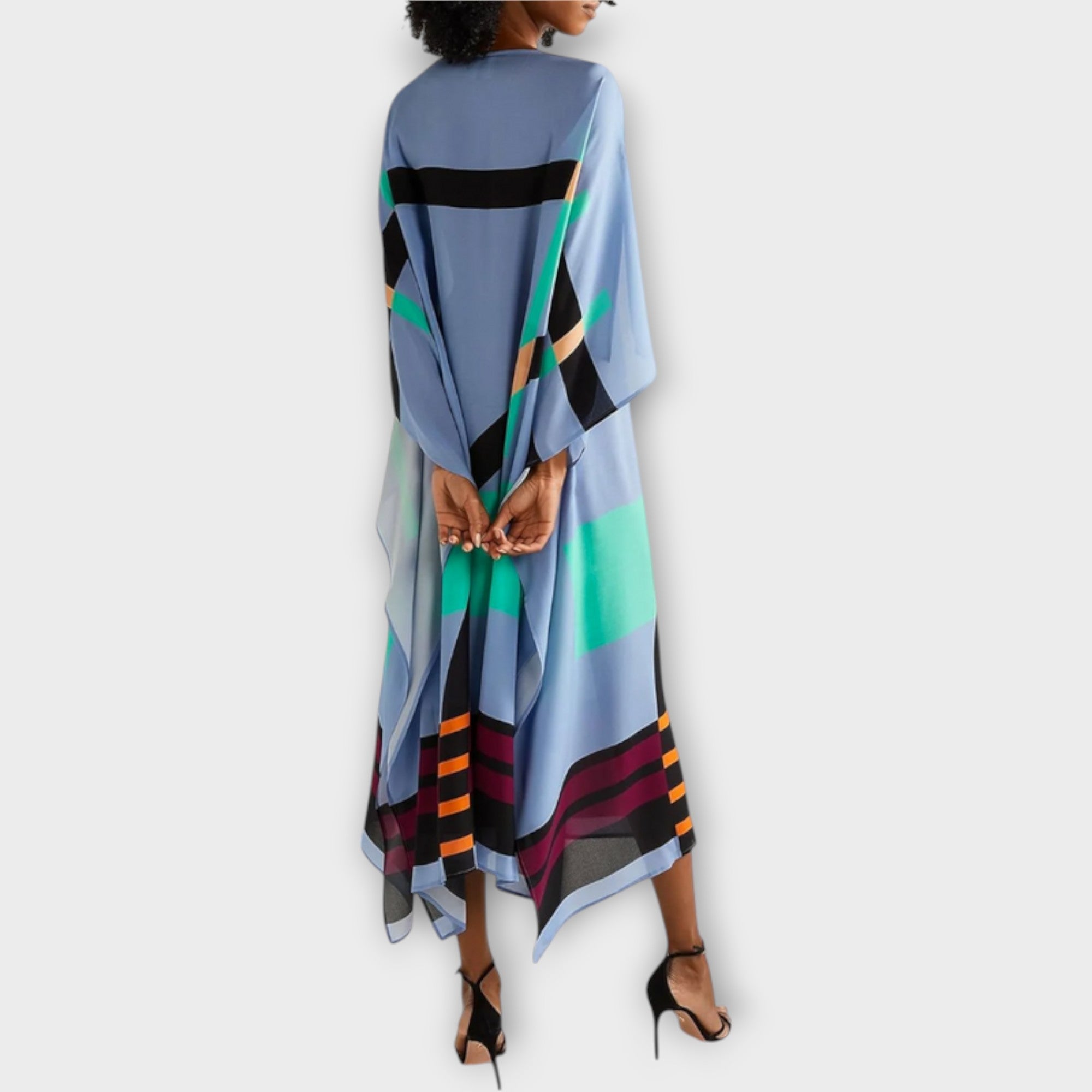 Elenora - Låge skåret geometrisk kaftan