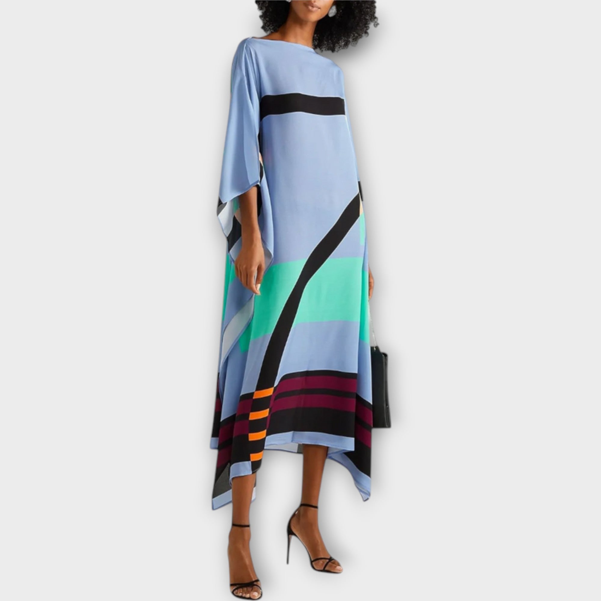 Elenora - Låge skåret geometrisk kaftan