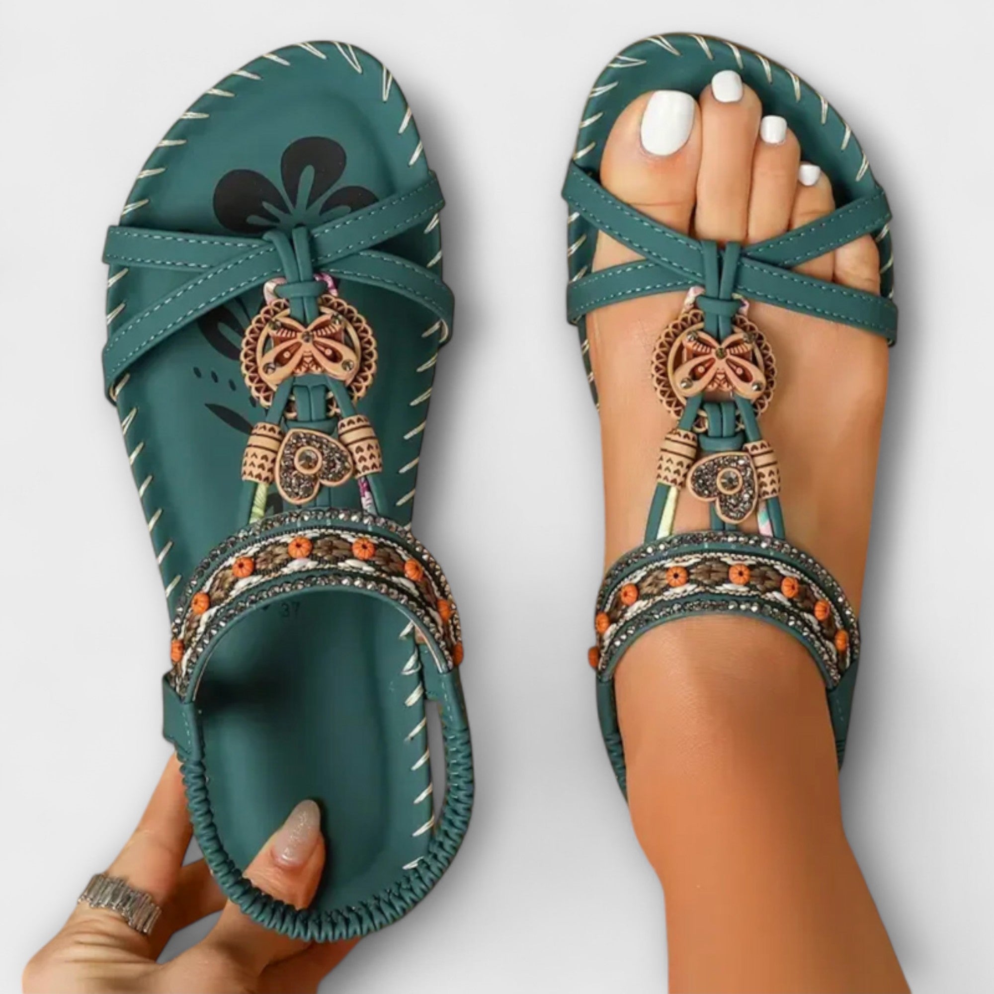 Claudia - Ortopædiske Ibiza Inspirerede Sandaler