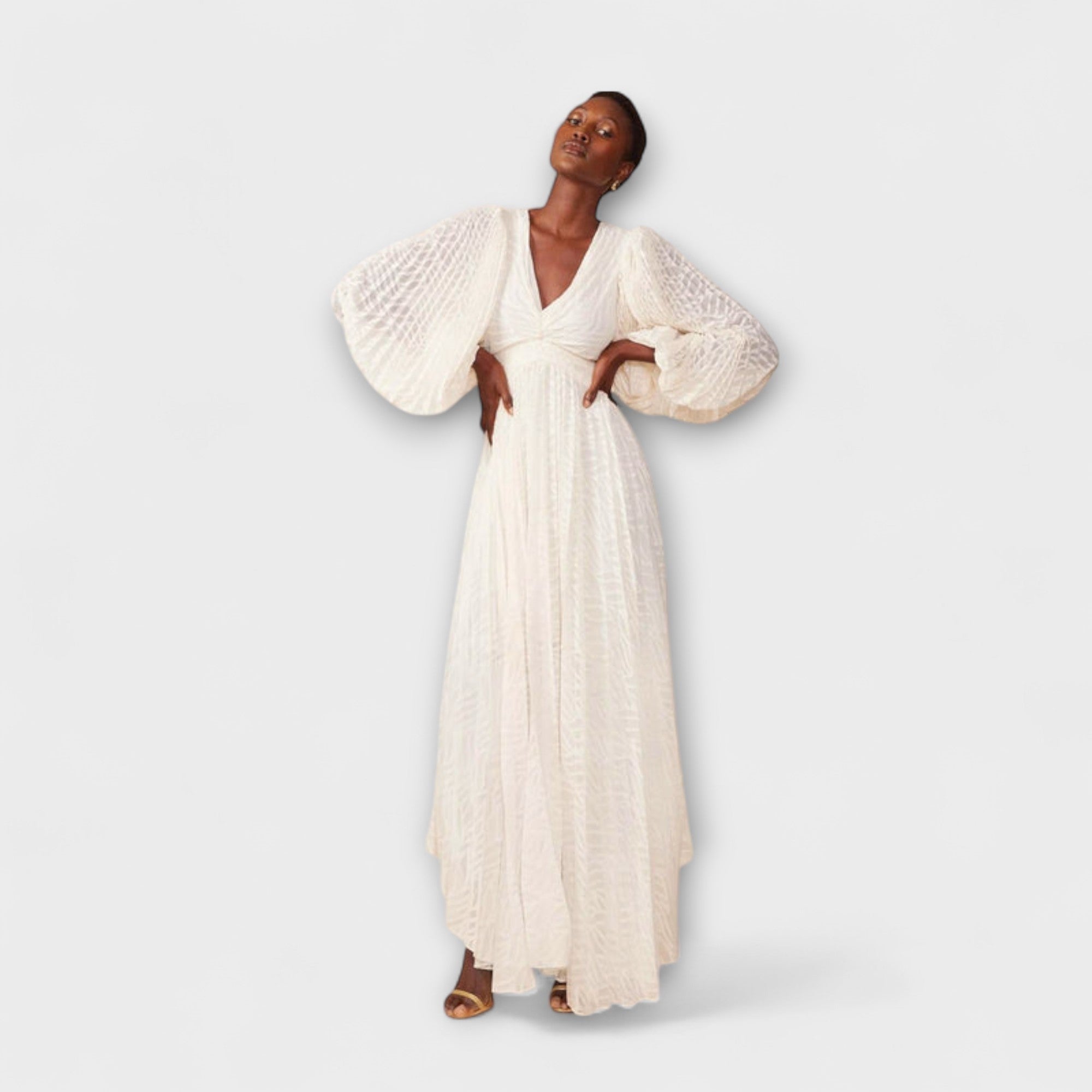 Elsa - Creme Maxi Kjole af Allegory