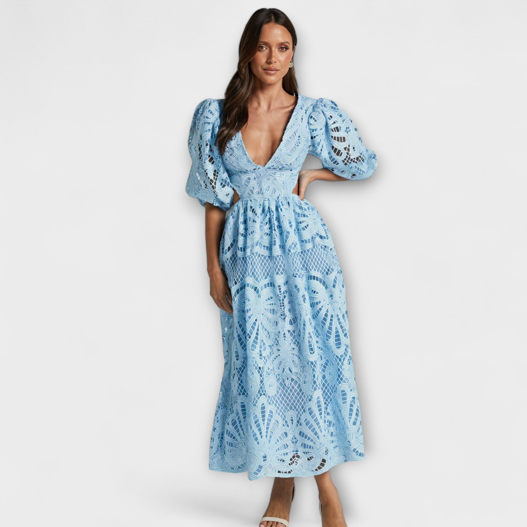 Elegant Kjole med Delikate Detaljer