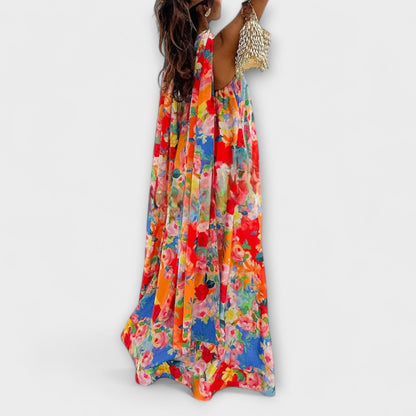 Harlow - Off-Shoulder Blomster Maxi Kjole