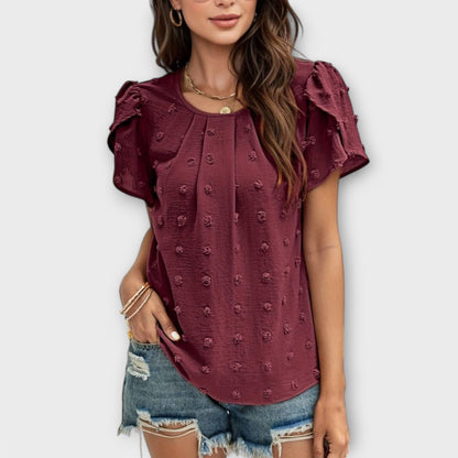 Charlotte - Den Perfekte Prikkede Bluse