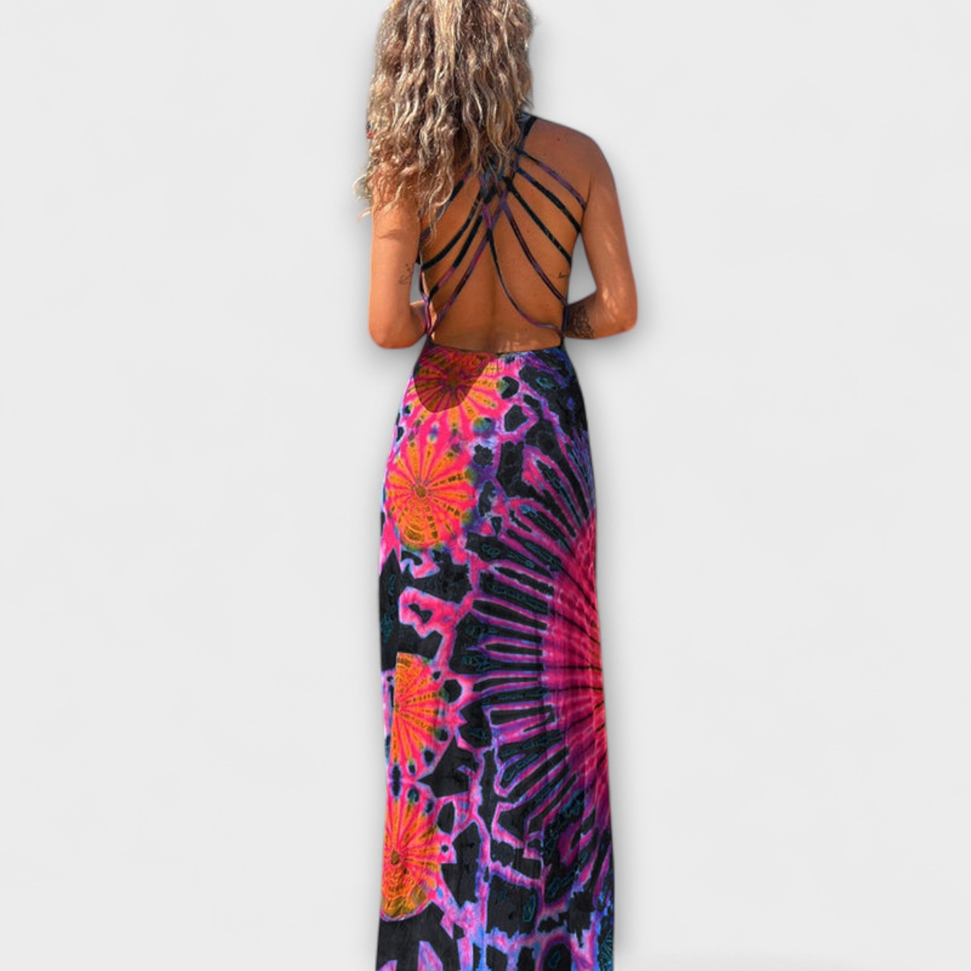 Ronja - La Bamba Tie-Dye Print Maxi Kjole