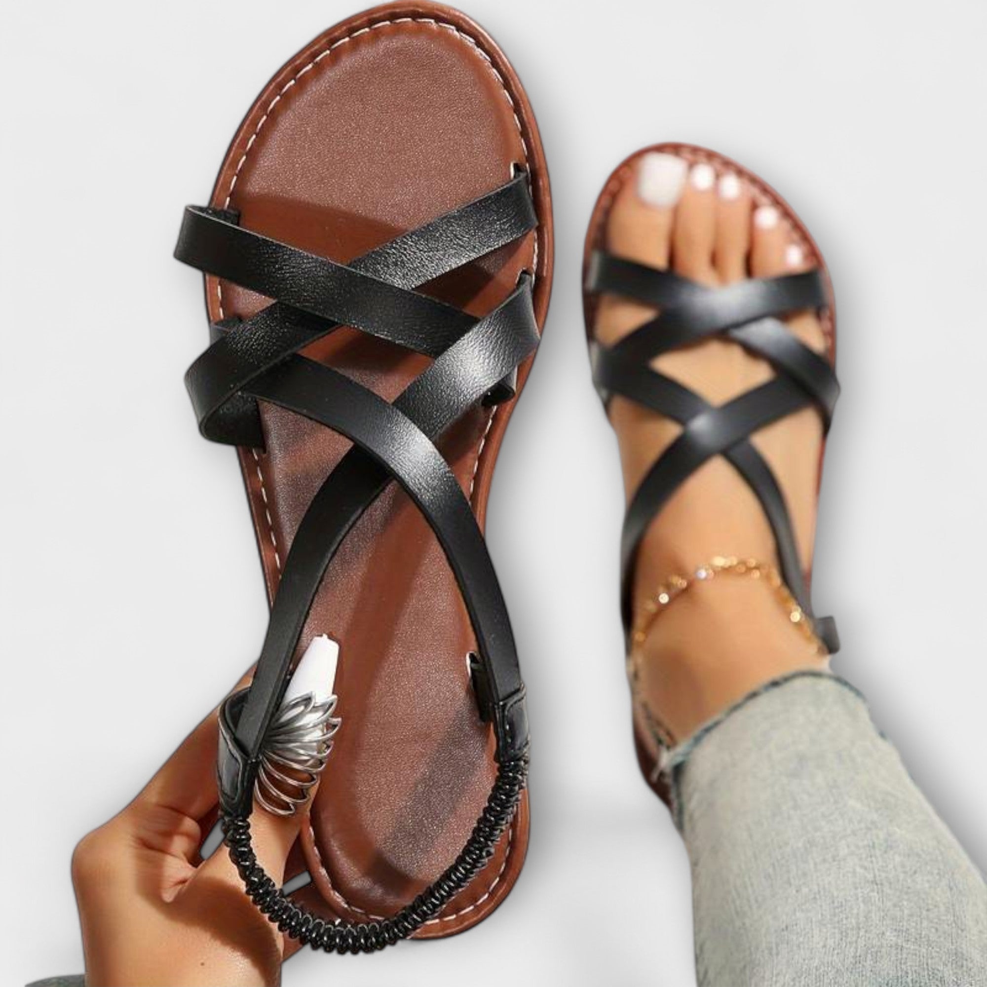 Deborah - Kvinders Sandaler med Lette Krydsremme