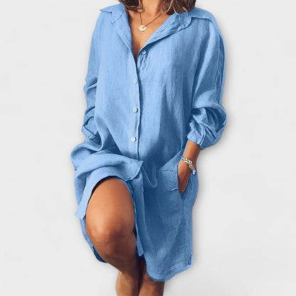Casual Linned Bluse til Hverdagsbrug