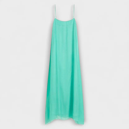 Madison - Elegant Maxi Kjole med Spaghetti Stropper