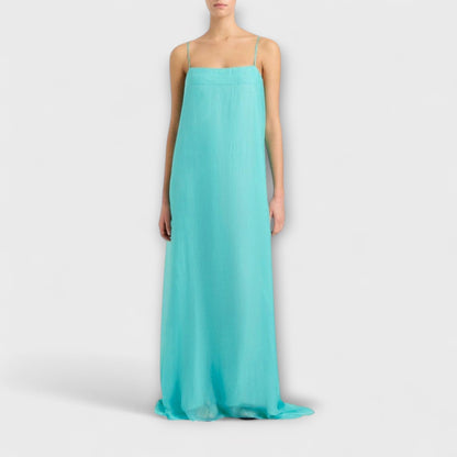Madison - Elegant Maxi Kjole med Spaghetti Stropper