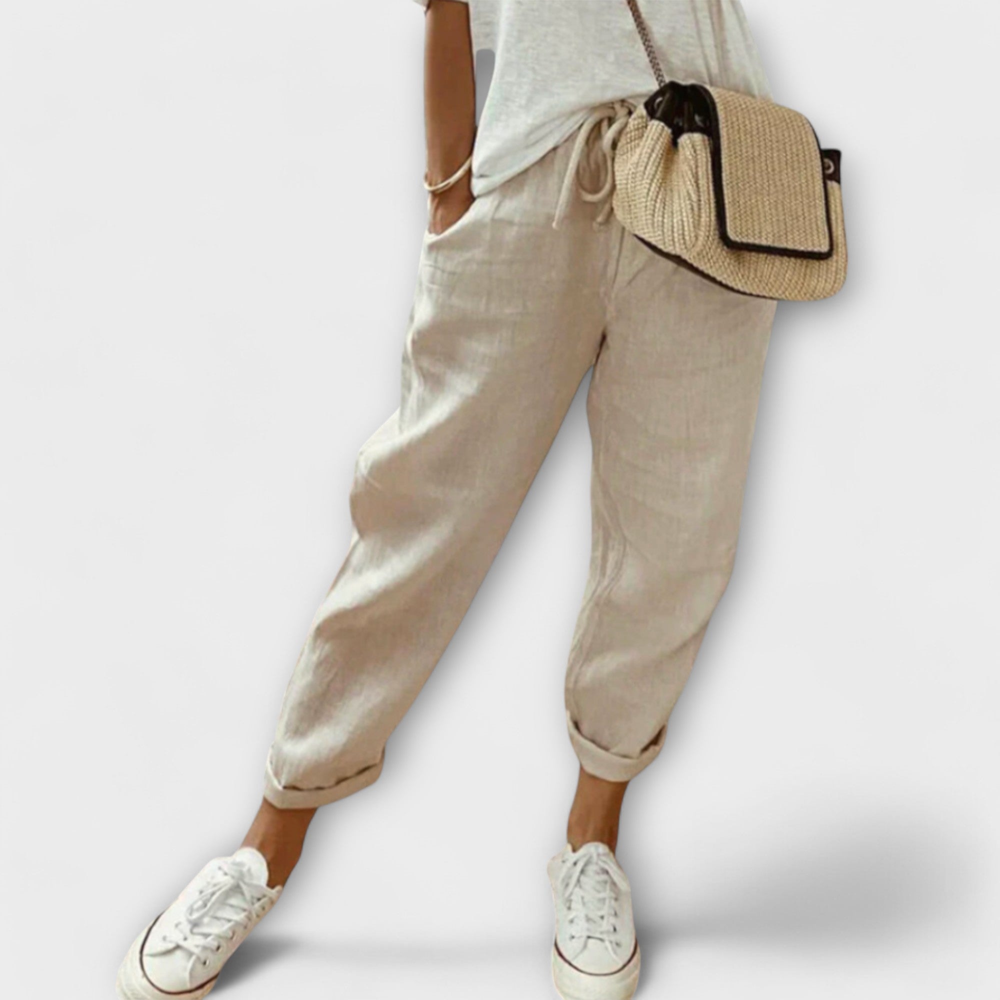Bibi - Fashionable og Casual Linnedbukser
