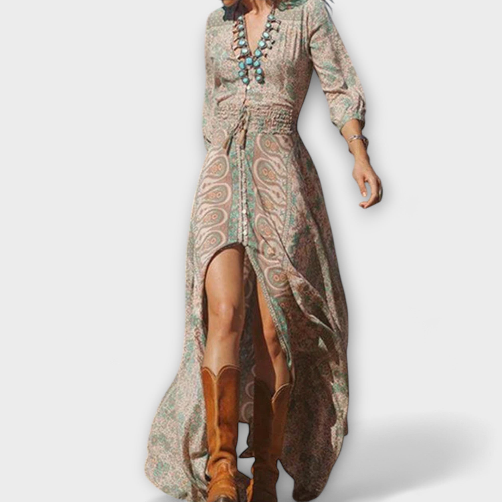 Casual Bohemian Maxi Kjole