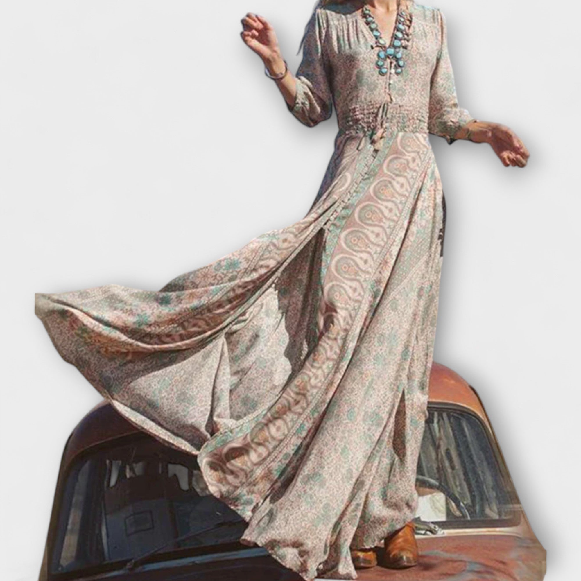 Casual Bohemian Maxi Kjole
