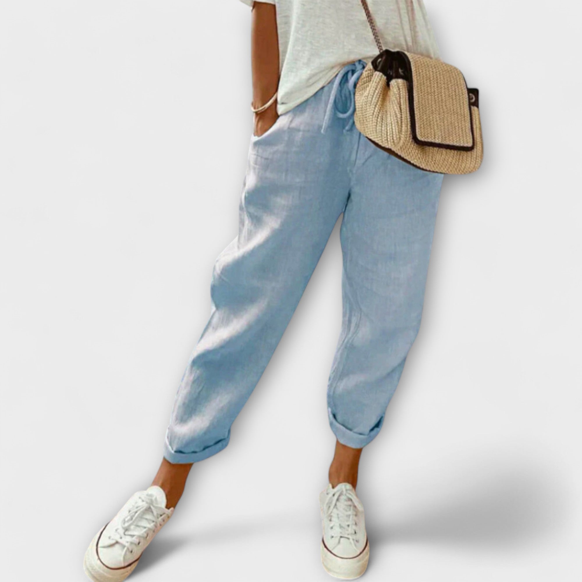Bibi - Fashionable og Casual Linnedbukser
