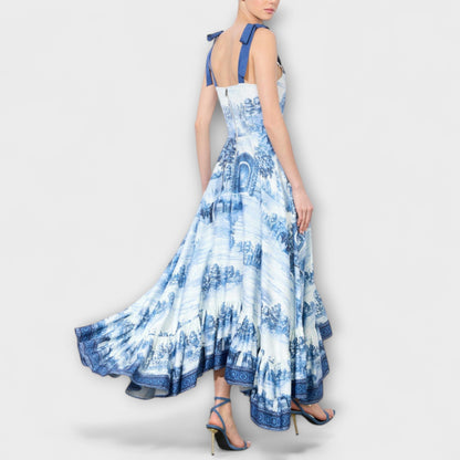 Lucia - Charmerende Blomster Maxi Kjole