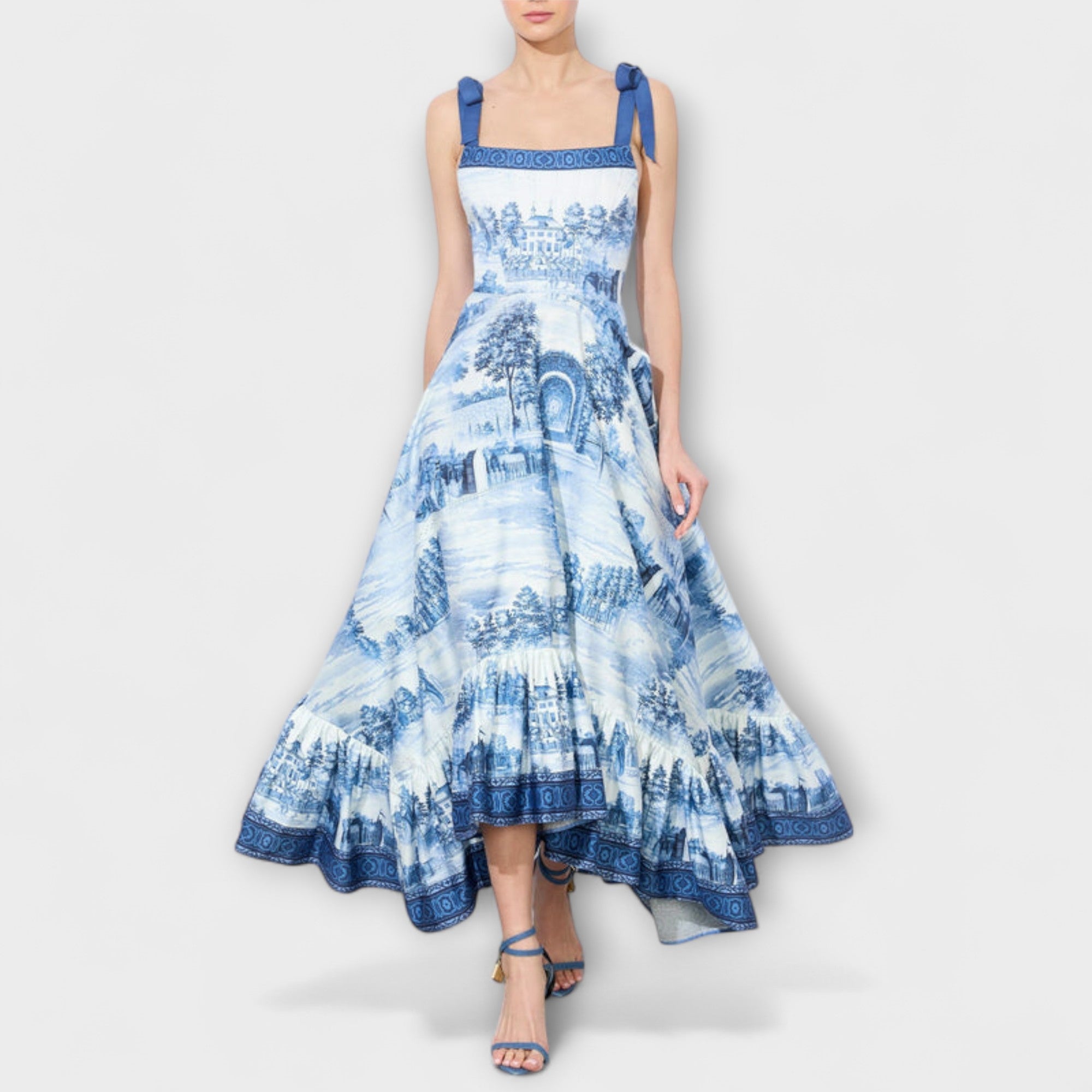 Lucia - Charmerende Blomster Maxi Kjole
