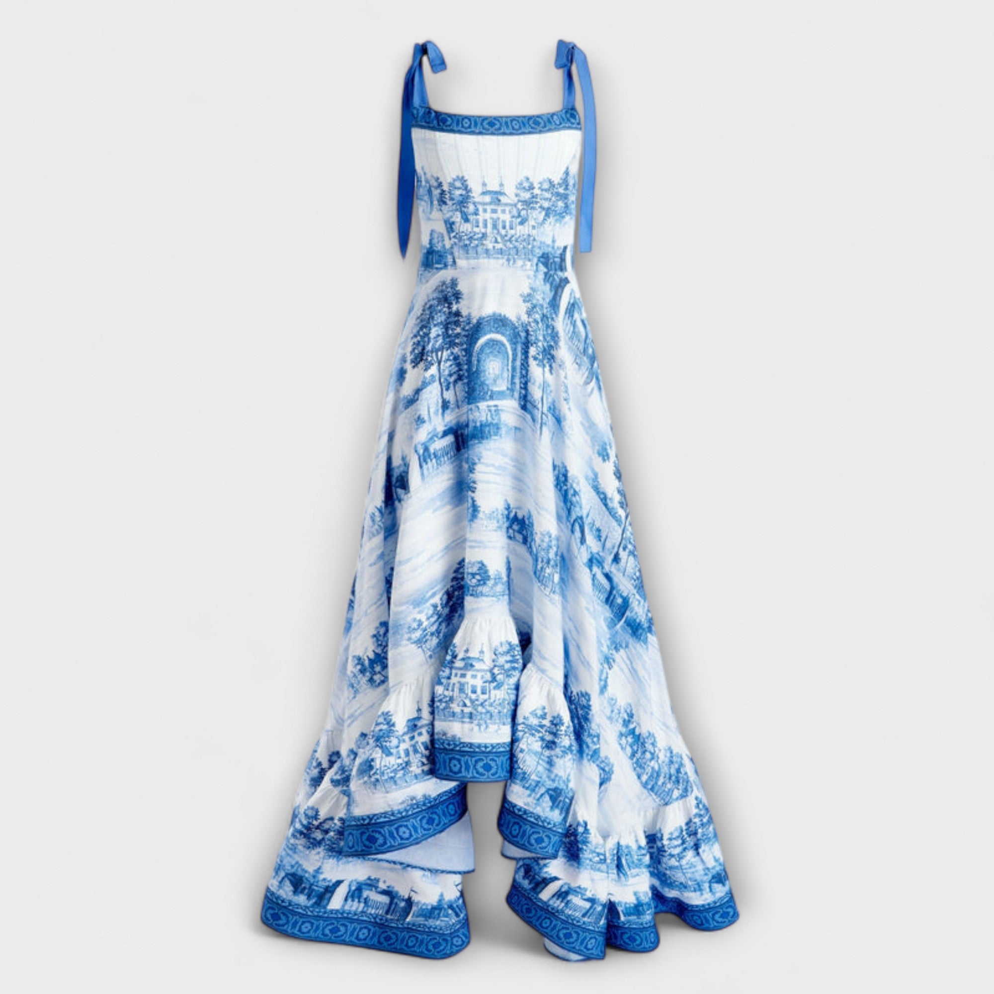Lucia - Charmerende Blomster Maxi Kjole