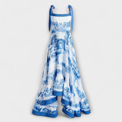 Lucia - Charmerende Blomster Maxi Kjole