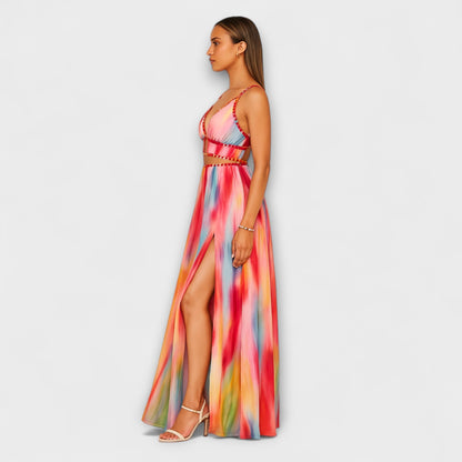 Freya - Malet Maxi Kjole