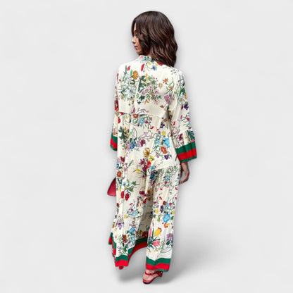 Oriana - Maxi Kjole med Blomsterprint