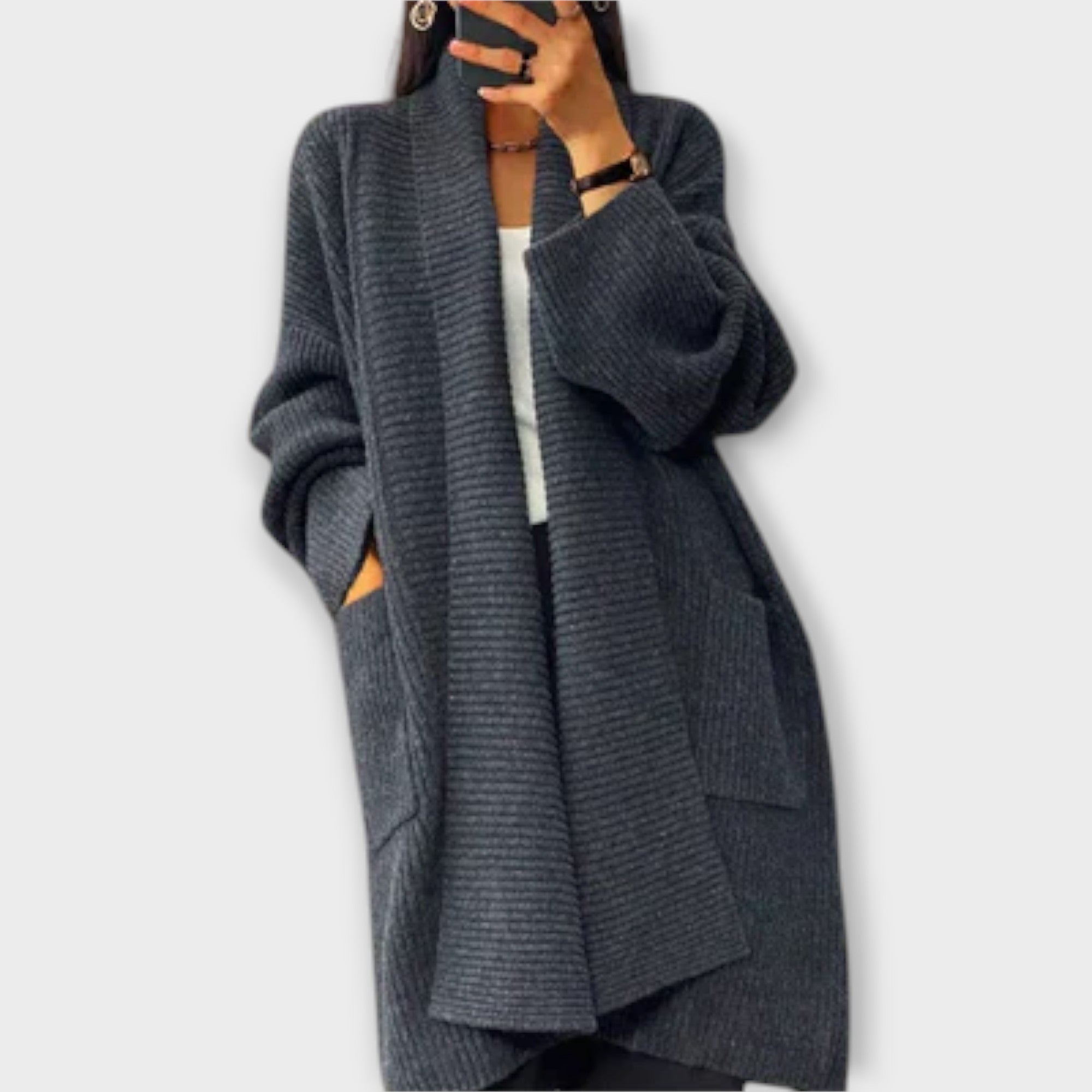 Euphemia - Lang Strik Cardigan