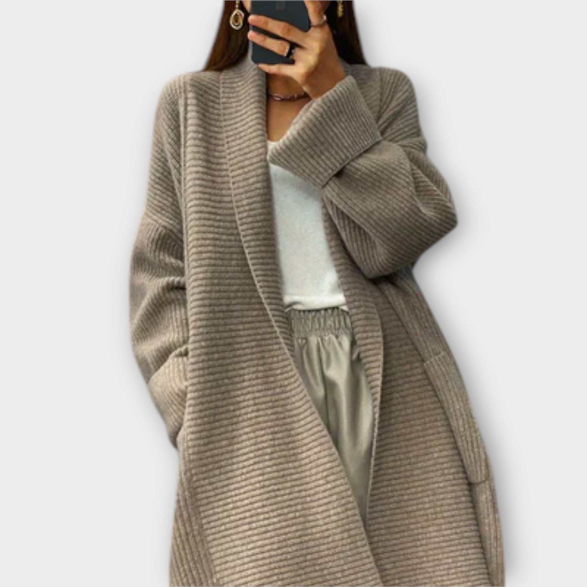 Euphemia - Lang Strik Cardigan