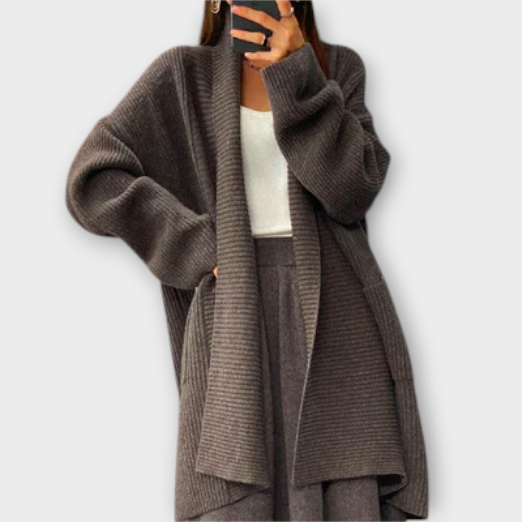 Euphemia - Lang Strik Cardigan