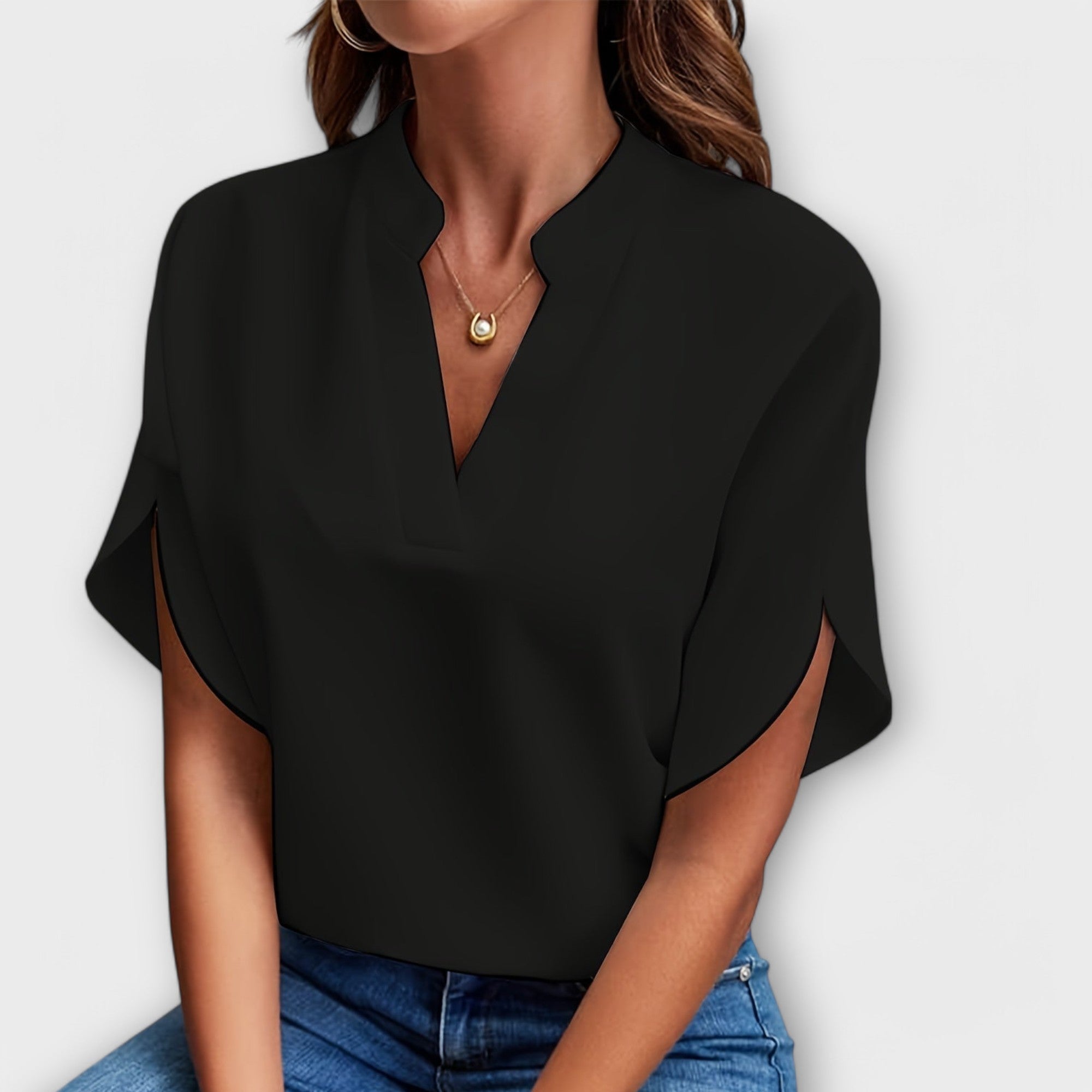 Vivi - Elegant, Let Viskose Bluse til Damer