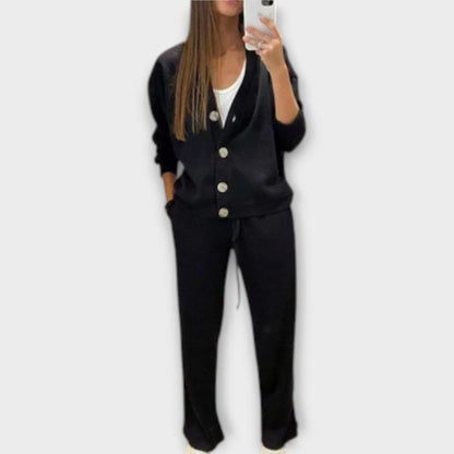 Chantal – Cardigan & Bukser Sæt