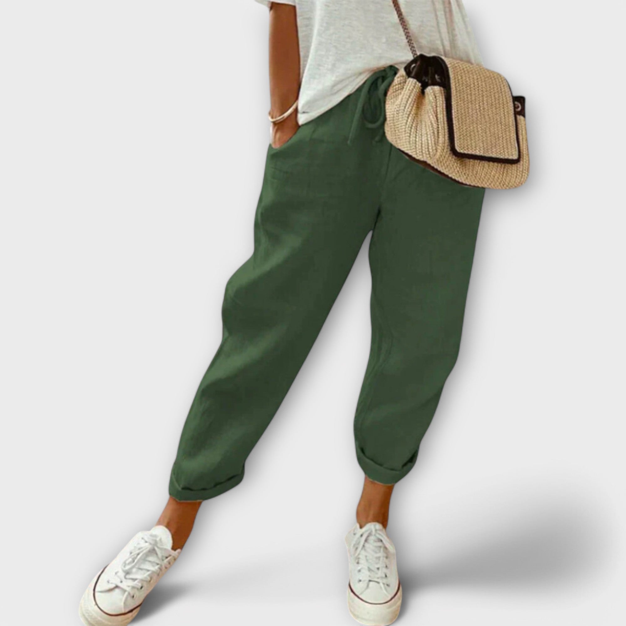 Bibi - Fashionable og Casual Linnedbukser