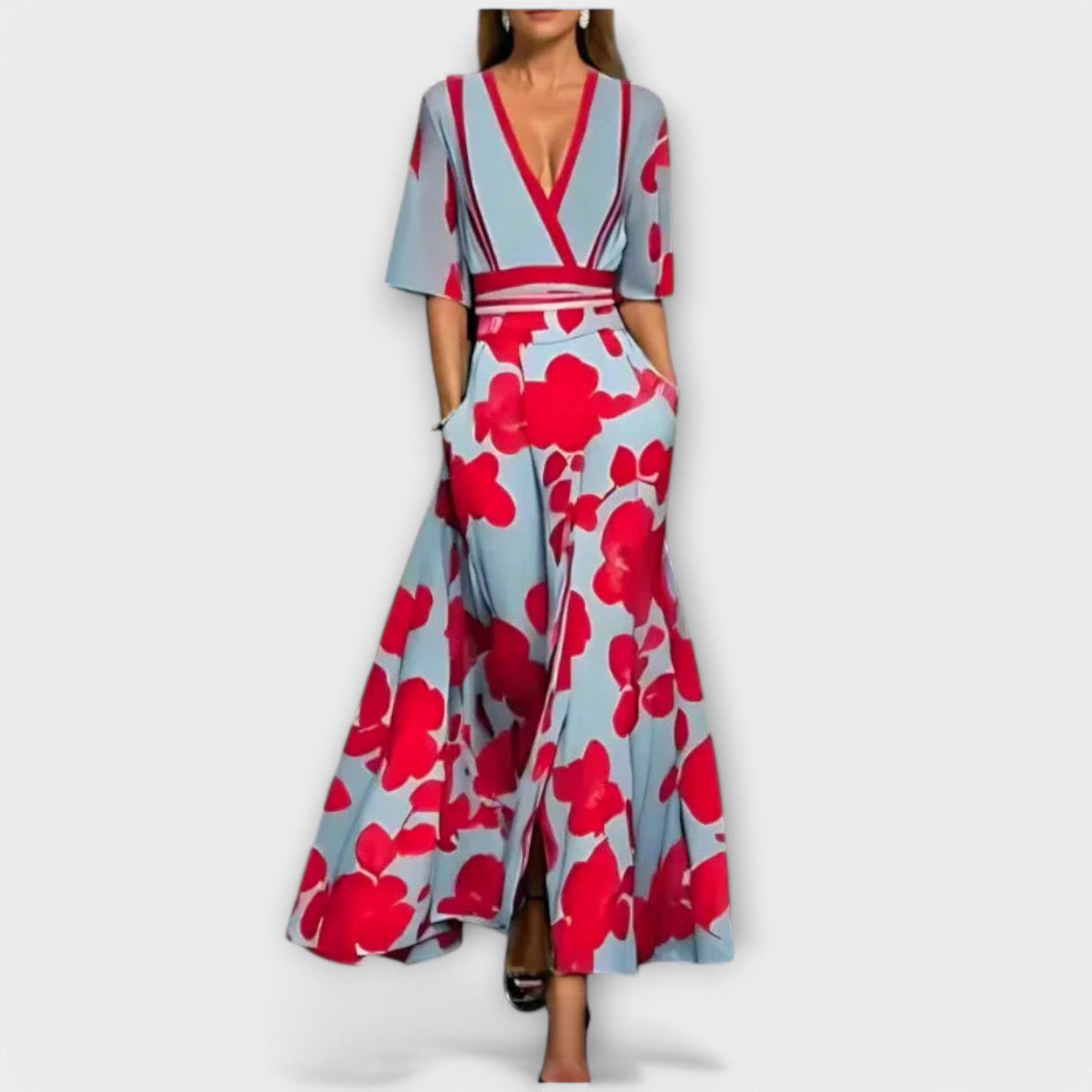 Elise - Elegant Blomsterkjole