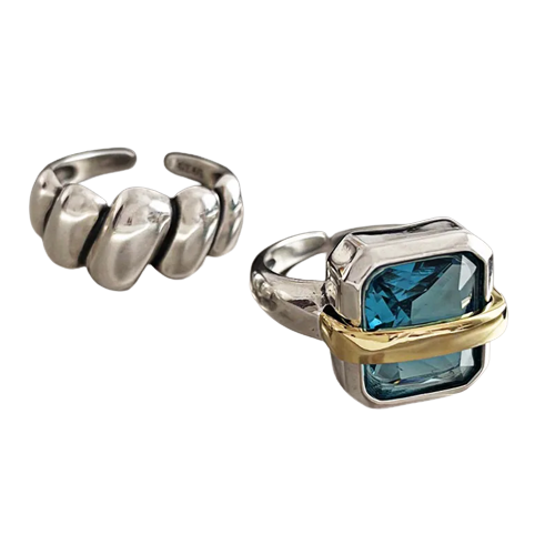 Blå Zircon Sølvring