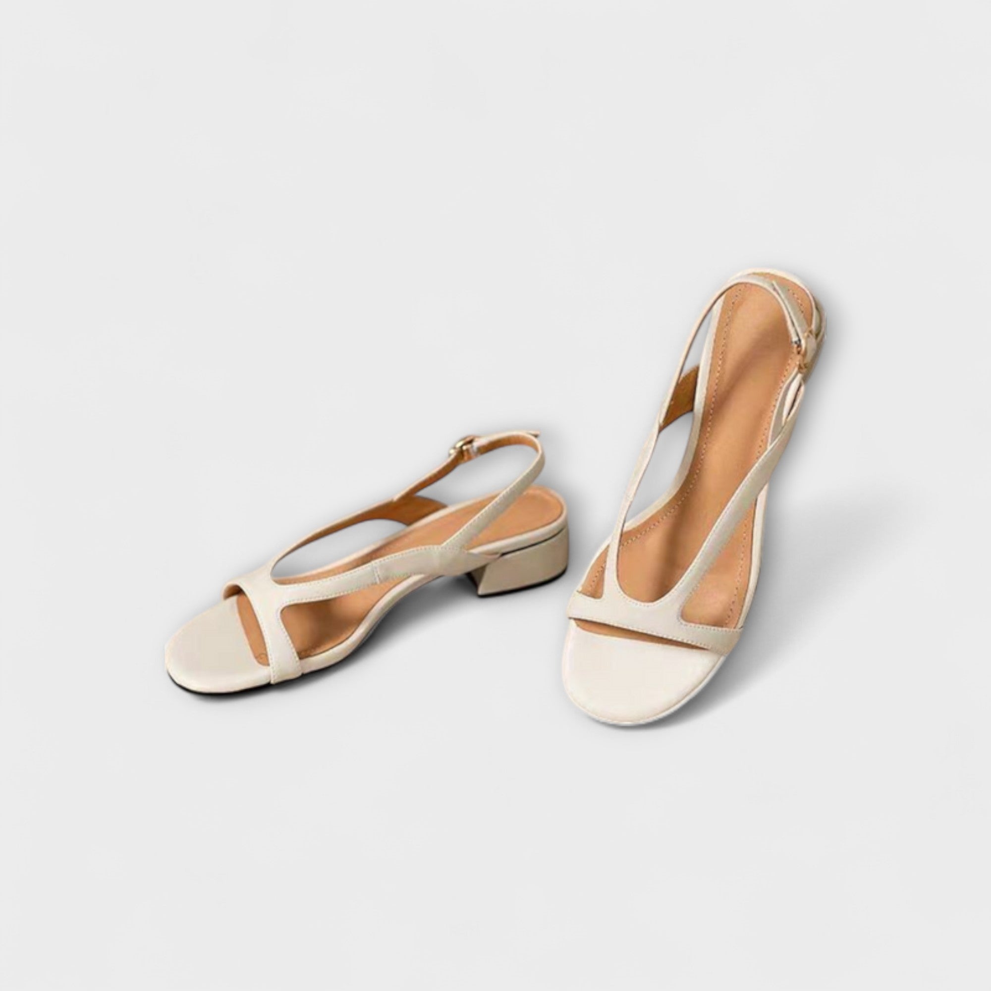 Evelyn - Elegant Flade Sandaler Minna med Raffineret Finish