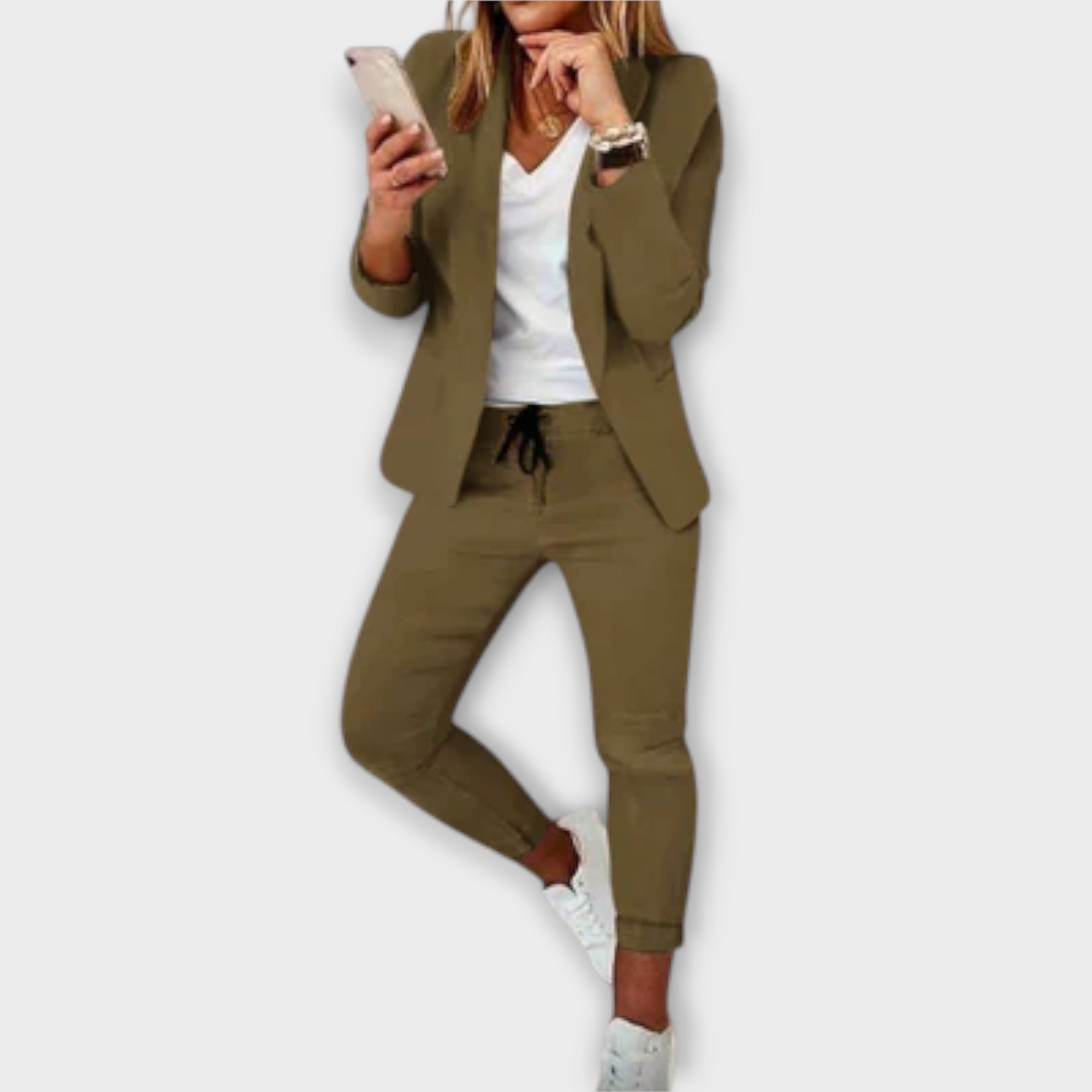 Sophia – Elegant og Komfortabel Blazer Sæt