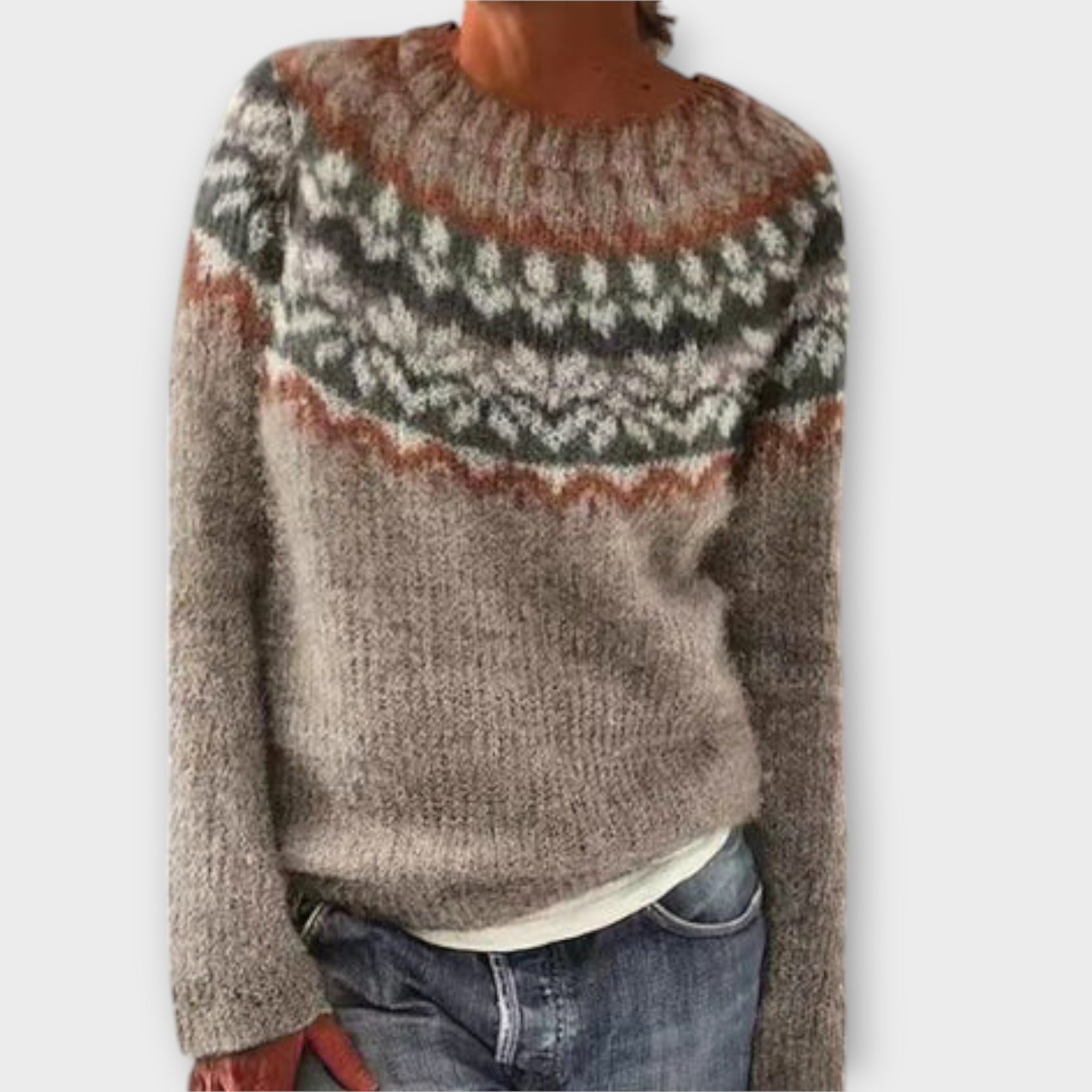 Vintage Strik Sweater til Kvinder