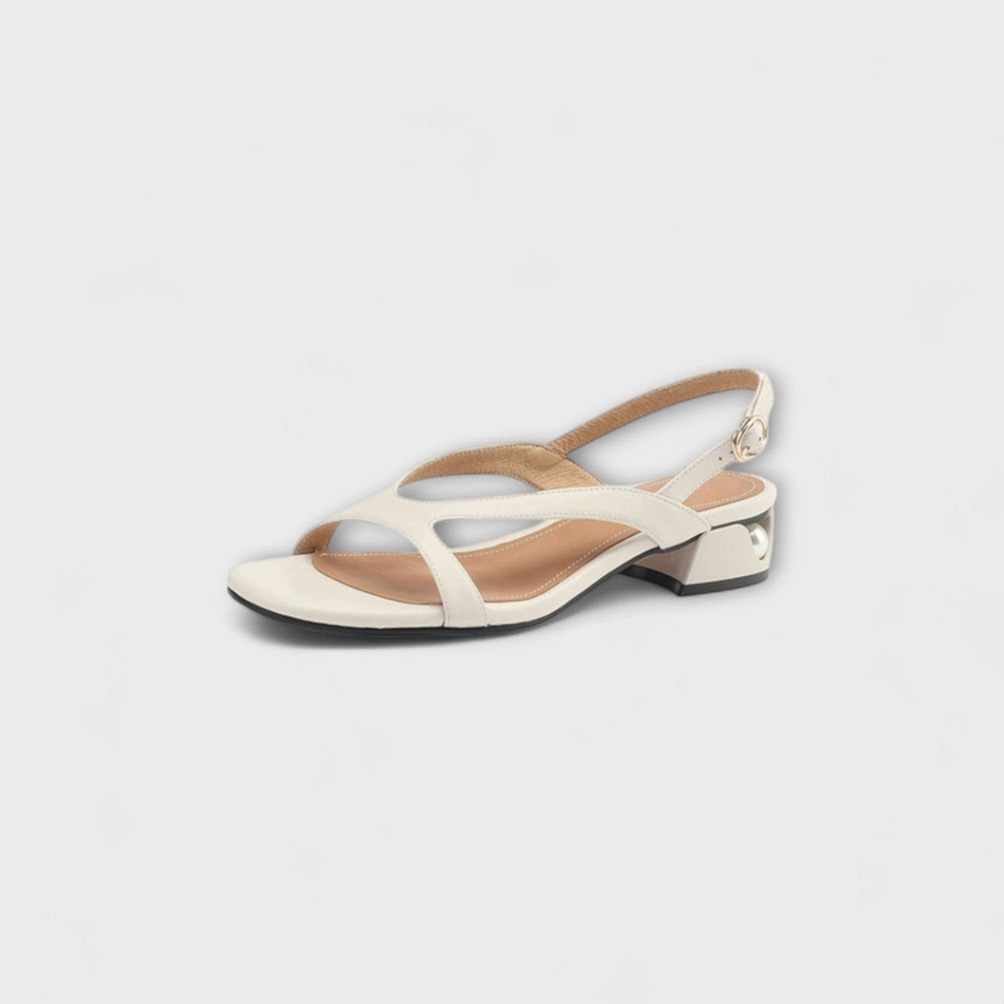 Evelyn - Elegant Flade Sandaler Minna med Raffineret Finish