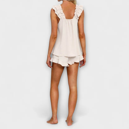 Phoebe – Ruffle Hem Lounge Sæt