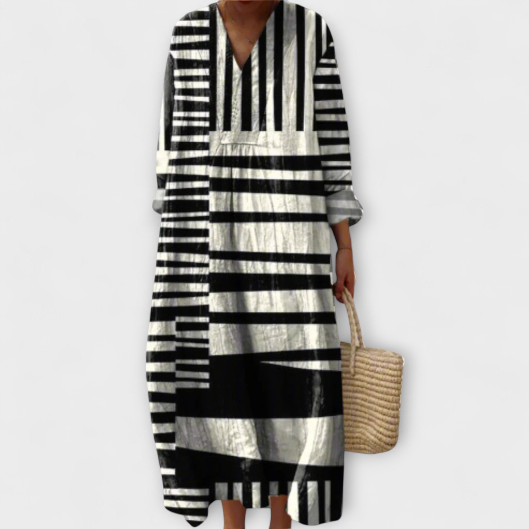 Doris - Stilfuld Geometrisk Kjole